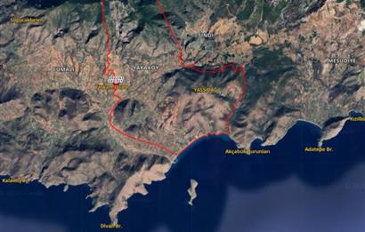1274997359 Satılık Arsa Datça Yaka Mah. 32,8 Dönüm ve 3+1 Müstakil Konut