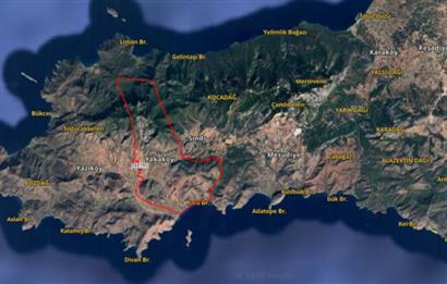 1274997359 Satılık Arsa Datça Yaka Mah. 32,8 Dönüm ve 3+1 Müstakil Konut