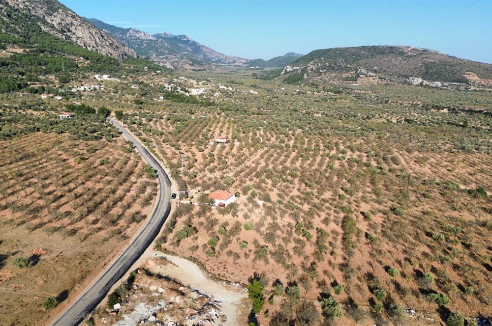 1274997359 Satılık Arsa Datça Yaka Mah. 32,8 Dönüm ve 3+1 Müstakil Konut