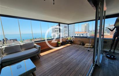 CADDEBOSTAN SAHİLDE DENİZ MANZARALI TERASLI 230 m2 DUBLEX