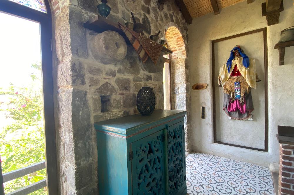Bodrum Yalıkavak Geriş Deniz Manzaralı Satılık Orjinal Taş Villa