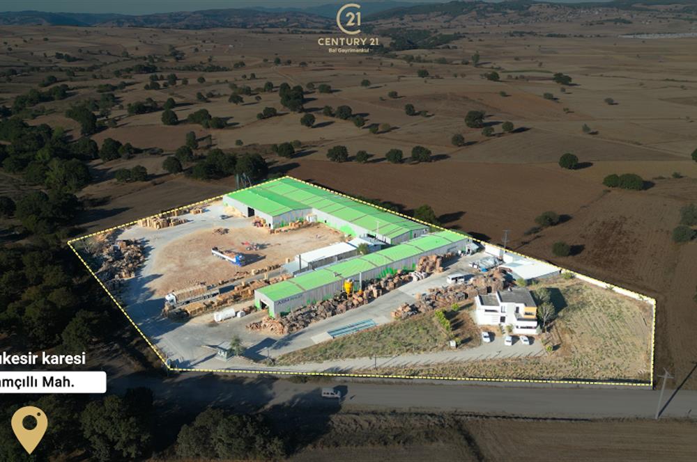 C21 BAL'DAN 21.734 M2 ARSA// 4025 m2 KAPALI ALANI OLAN SATILIK FABRİKA