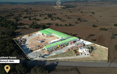 C21 BAL'DAN 21.734 M2 ARSA// 4025 m2 KAPALI ALANI OLAN SATILIK FABRİKA