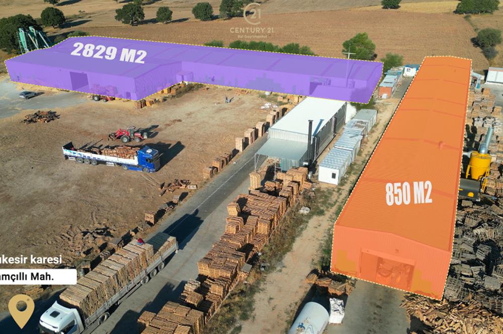 C21 BAL'DAN 21.734 M2 ARSA// 4025 m2 KAPALI ALANI OLAN SATILIK FABRİKA