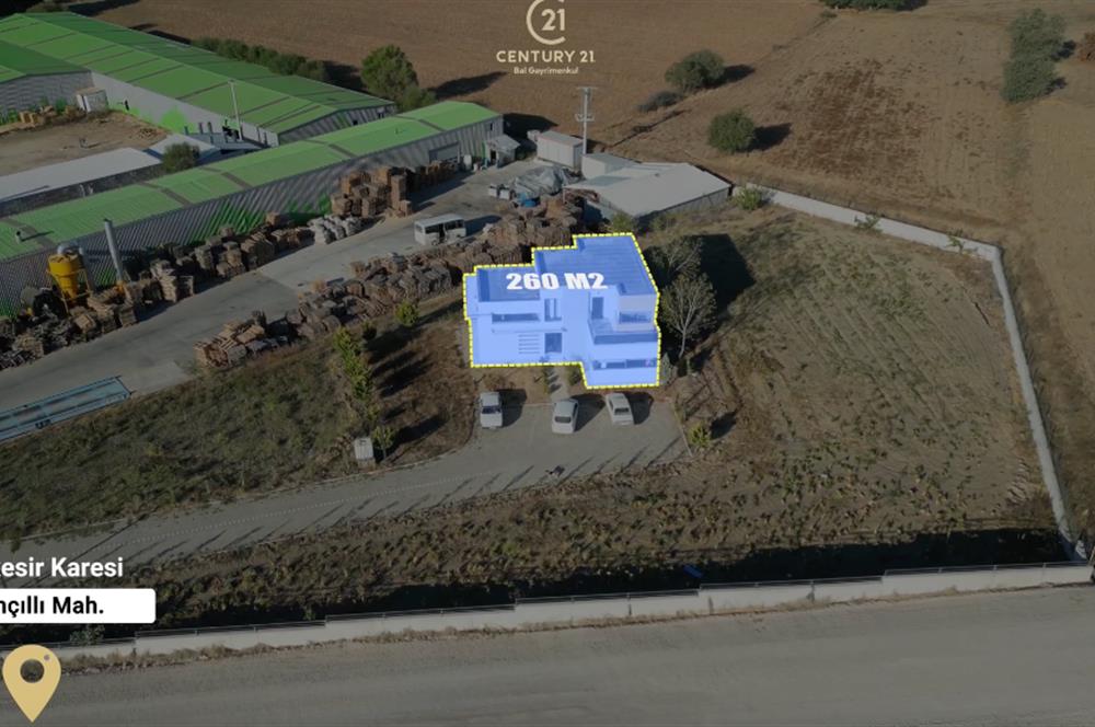 C21 BAL'DAN 21.734 M2 ARSA// 4025 m2 KAPALI ALANI OLAN SATILIK FABRİKA