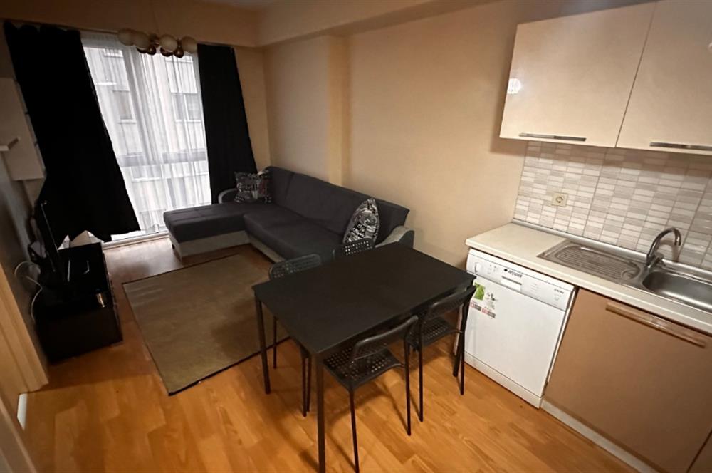 Full Donanımlı, Güvenlikli Sitede 1+1 Eşyalı  Kiralık Daire – New Residence