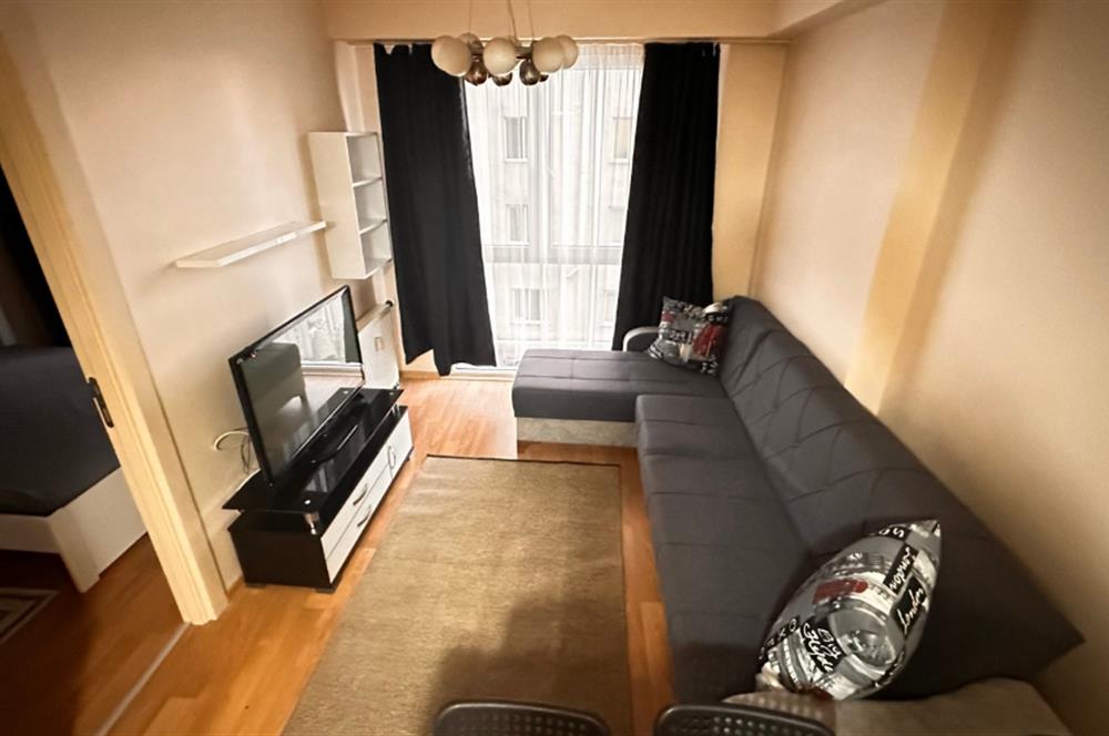 Full Donanımlı, Güvenlikli Sitede 1+1 Eşyalı  Kiralık Daire – New Residence