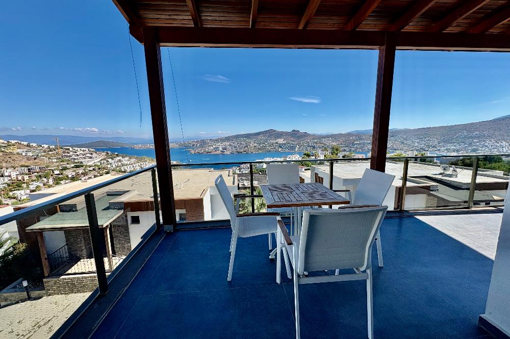 Panoramik Deniz Manzaralı Eşyalı 3 Odalı Daire