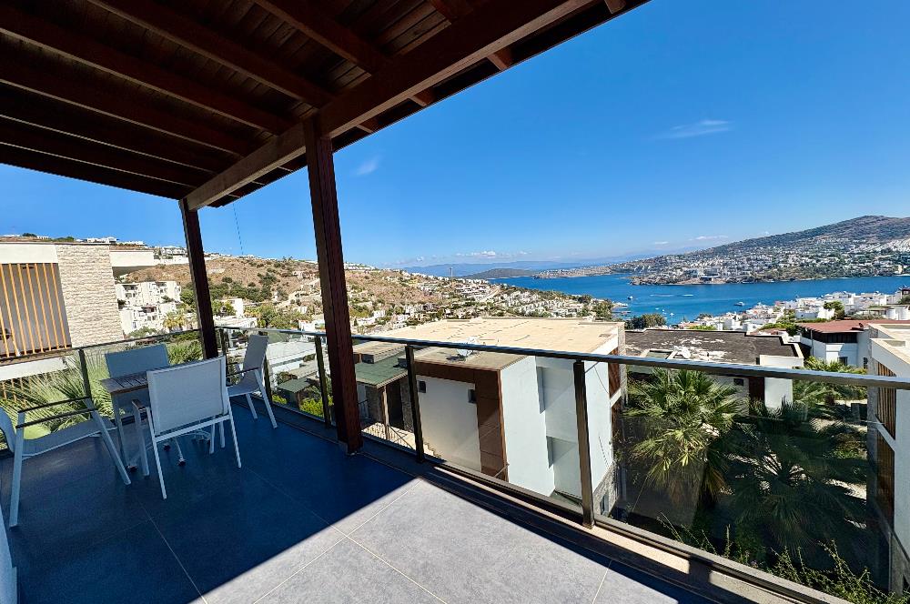Panoramik Deniz Manzaralı Eşyalı 3 Odalı Daire