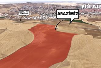 POLATLIDA İMARA YAKIN TREN YOLUNUN YANINDA YATIRIMLIK ARSA