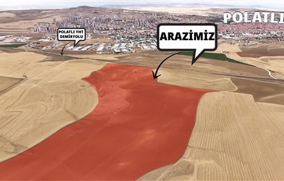 POLATLIDA İMARA YAKIN TREN YOLUNUN YANINDA YATIRIMLIK ARSA