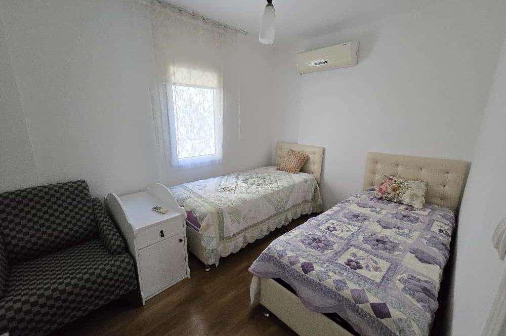 Bodrum Yalıçiftlik’te Site İçinde Eşyalı Bahçe Katı Kiralık Daire