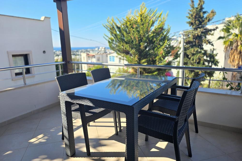 Bodrum Turgutreis'te Tam Müstakil Eşyalı Kiralık Tripleks