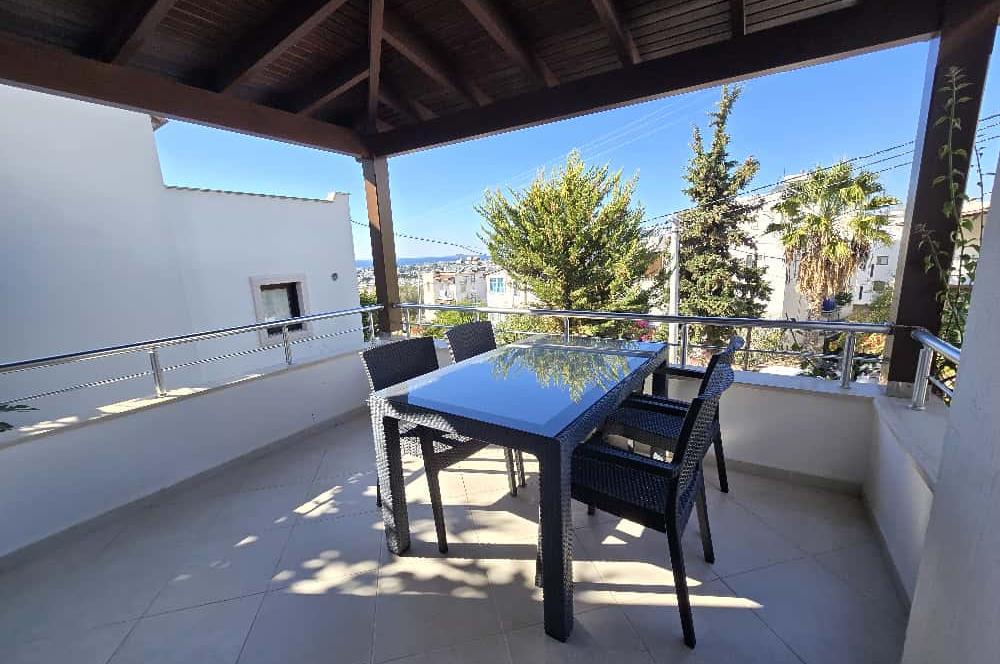 Bodrum Turgutreis'te Tam Müstakil Eşyalı Kiralık Tripleks