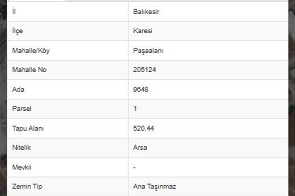 C21 BAL'DAN PAŞAALANI MH 5M MİGROS ARKASI SANAYİ İMARLI ARSA