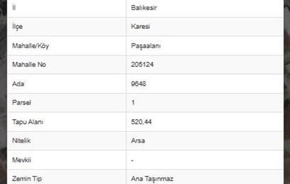 C21 BAL'DAN PAŞAALANI MH 5M MİGROS ARKASI SANAYİ İMARLI ARSA