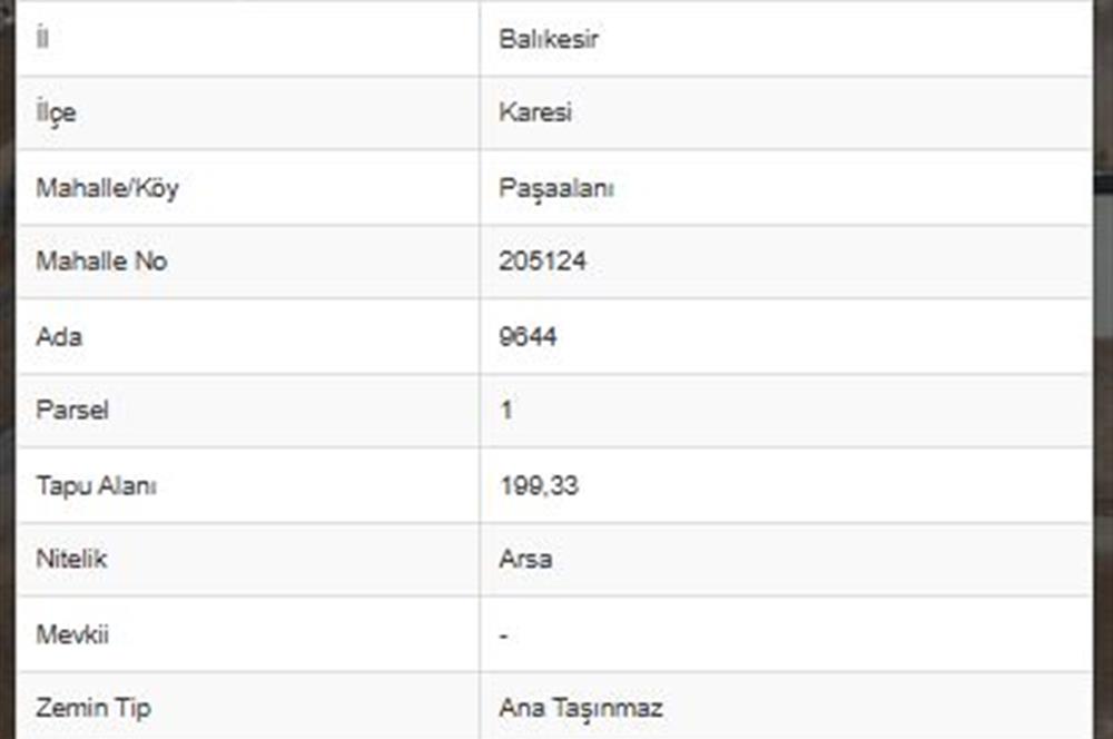 C21 BAL'DAN PAŞAALANI MH 5M MİGROS ARKASI SATILIK TİCARİ ARSA