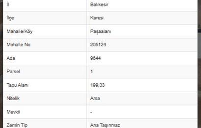 C21 BAL'DAN PAŞAALANI MH 5M MİGROS ARKASI SATILIK TİCARİ ARSA