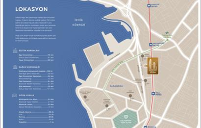 Folkart Vega’da Kiralık Eşyalı 1+1 – 25. Kat