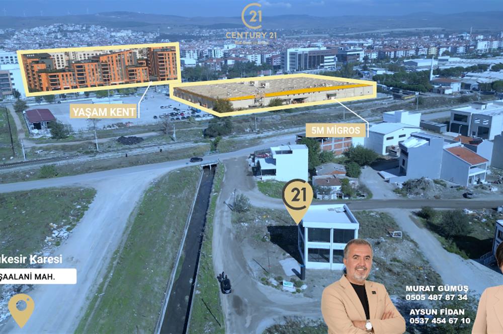 C21 BAL'DAN PAŞAALANI MH 5M MİGROS ARKASI SATILIK TİCARİ ARSA