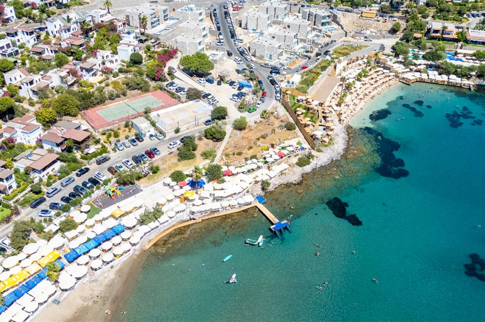 Bodrum Bitez Aktur Sitesinde Deniz Manzaralı 3+1 Satılık Villa