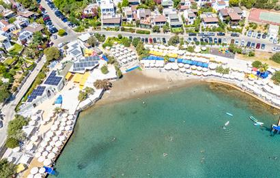 Bodrum Bitez Aktur Sitesinde Deniz Manzaralı 3+1 Satılık Villa