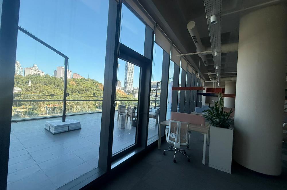 Vadistanbul Kiralık Ofis 991m2+100m2 Teraslı Eşyalı Ofis Skyland