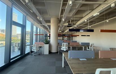 Vadistanbul Kiralık Ofis 991m2+100m2 Teraslı Eşyalı Ofis Skyland
