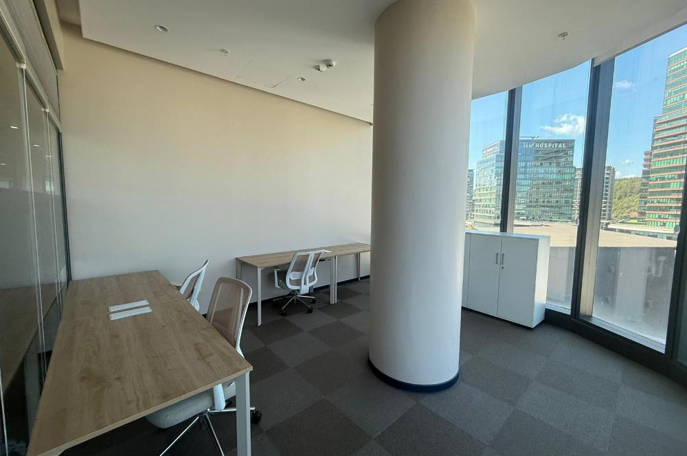 Vadistanbul Kiralık Ofis 991m2+100m2 Teraslı Eşyalı Ofis Skyland