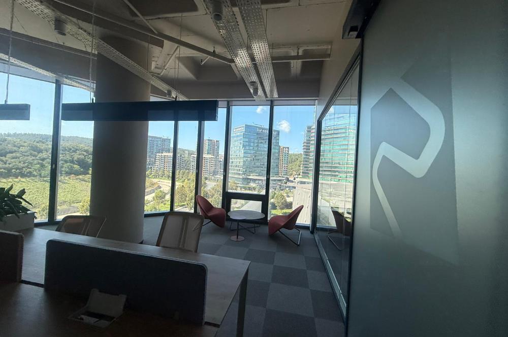 Vadistanbul Kiralık Ofis 991m2+100m2 Teraslı Eşyalı Ofis Skyland