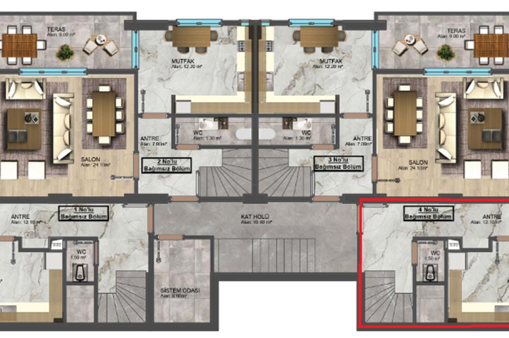 BAŞİSKELE BAHÇE DUBLEKS DAİRE