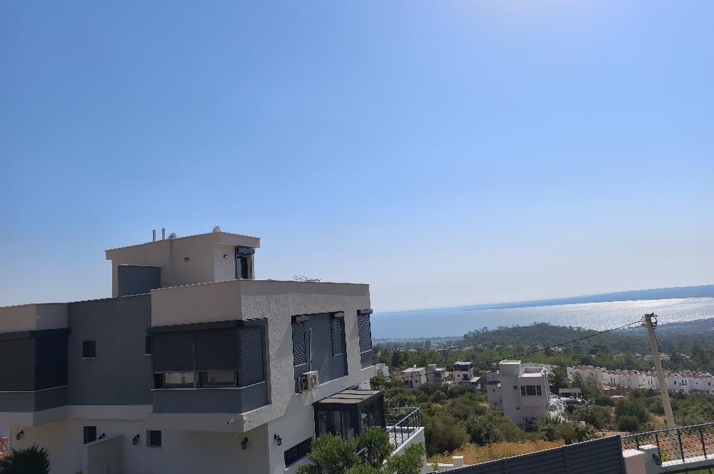  DİDİM AKBÜK’TE DENİZ MANZARALI VİLLA