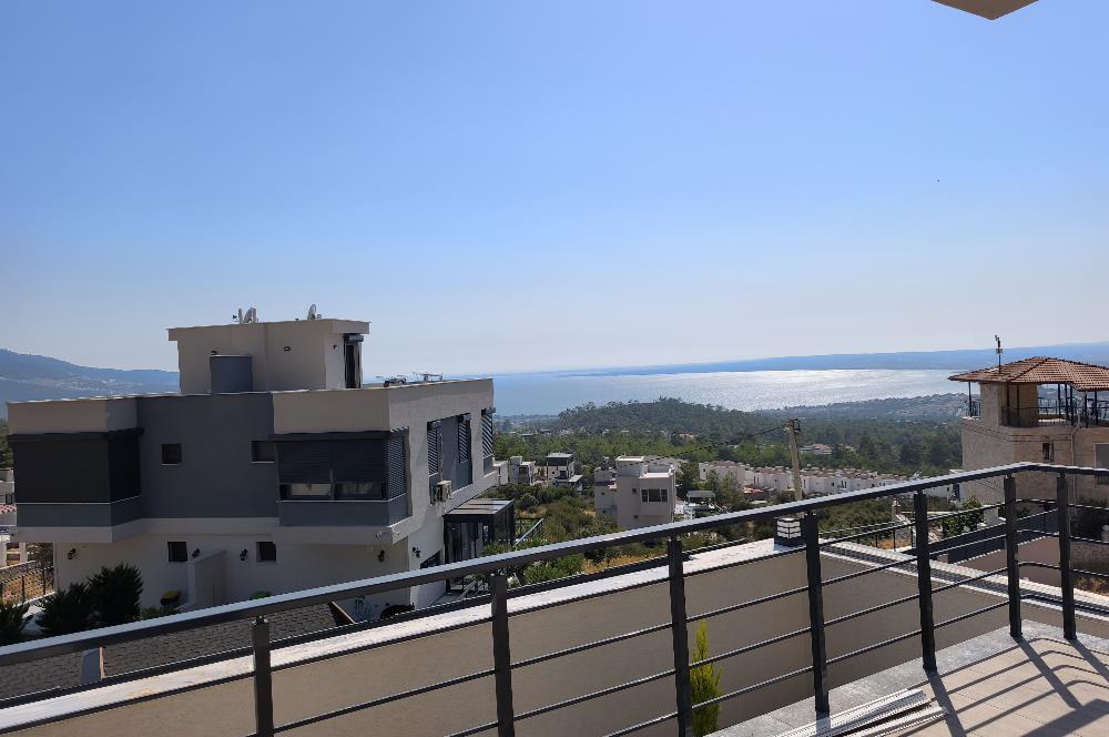  DİDİM AKBÜK’TE DENİZ MANZARALI VİLLA