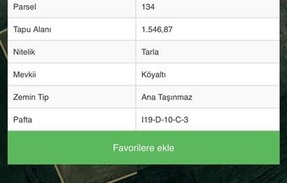 BALIKESİR NAİPLİ'DE YATIRIM FIRSATI 1546 M2 TARLA!