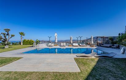 BODRUM YALIKAVAK ÖZEL HAVUZLU DENİZ MANZARALI LÜKS VİLLA