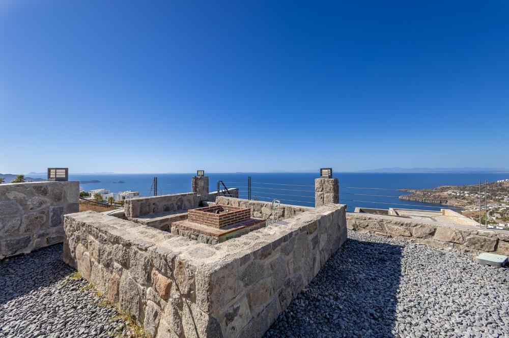 BODRUM YALIKAVAK ÖZEL HAVUZLU DENİZ MANZARALI LÜKS VİLLA