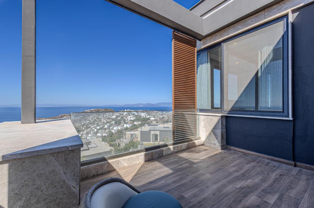 BODRUM YALIKAVAK ÖZEL HAVUZLU DENİZ MANZARALI LÜKS VİLLA