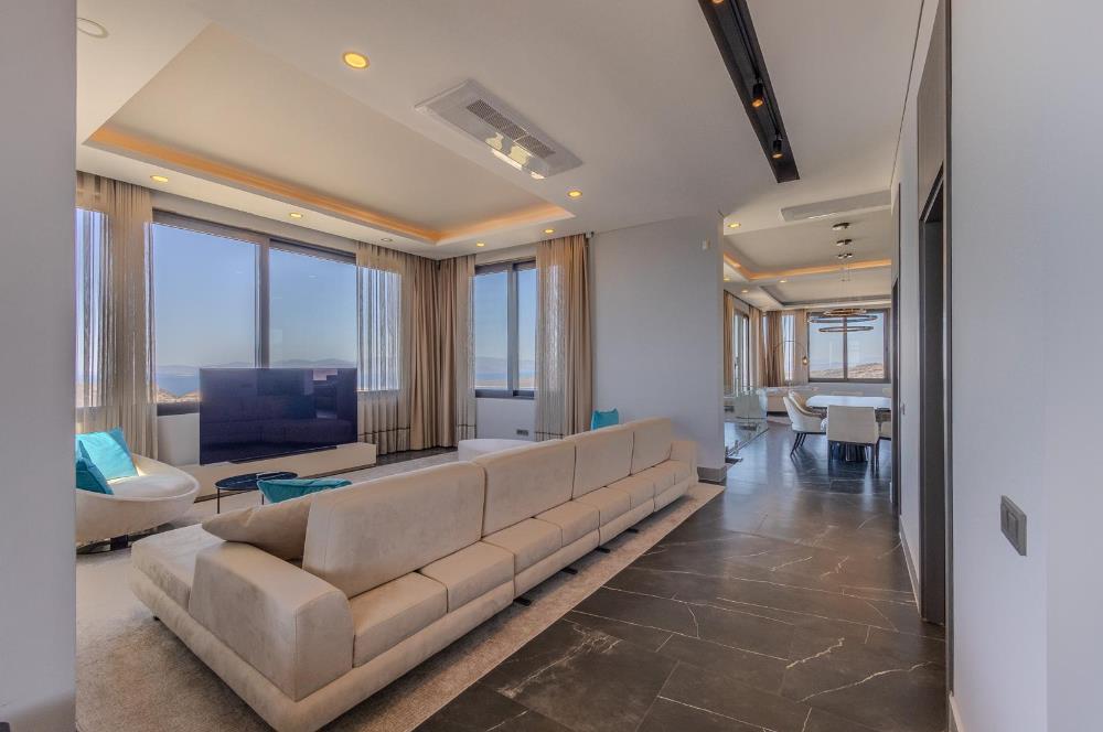 BODRUM YALIKAVAK ÖZEL HAVUZLU DENİZ MANZARALI LÜKS VİLLA