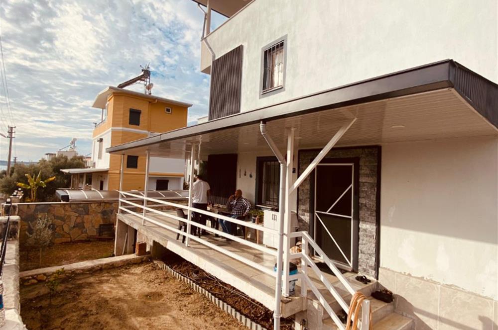 Didim Akbük’te Denize 350m Mesafede, Deniz Manzaralı, Eşyalı Satılık, 3+1 Villa