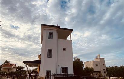 Didim Akbük’te Denize 350m Mesafede, Deniz Manzaralı, Eşyalı Satılık, 3+1 Villa