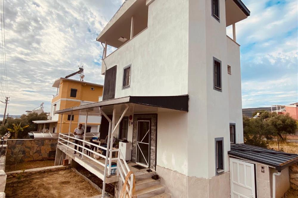 Didim Akbük’te Denize 350m Mesafede, Deniz Manzaralı, Eşyalı Satılık, 3+1 Villa