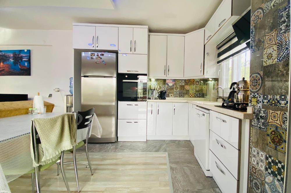 Didim Akbük’te Denize 350m Mesafede, Deniz Manzaralı, Eşyalı Satılık, 3+1 Villa