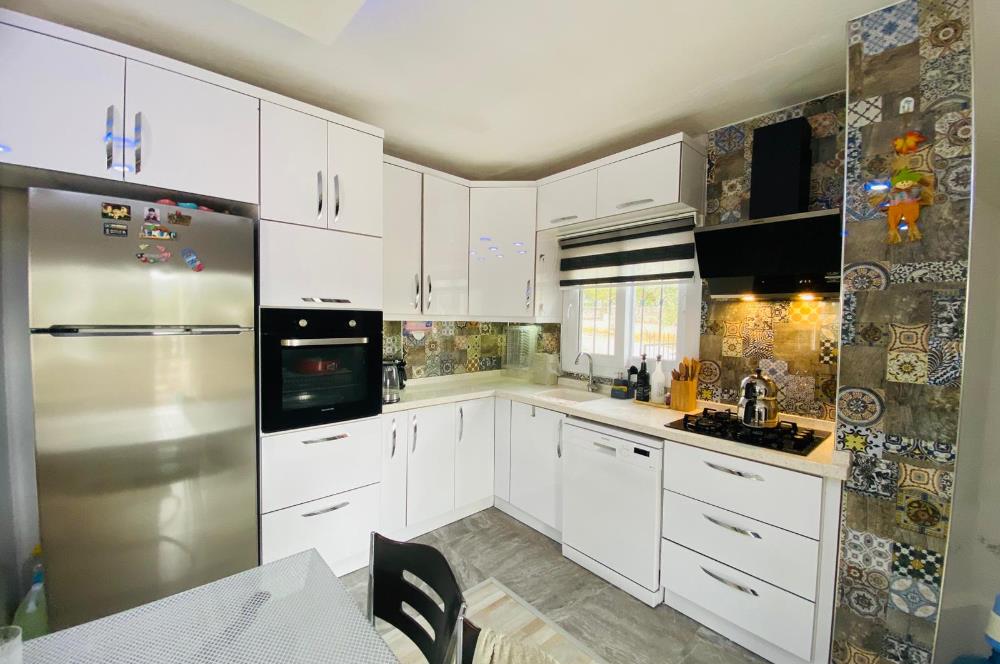 Didim Akbük’te Denize 350m Mesafede, Deniz Manzaralı, Eşyalı Satılık, 3+1 Villa