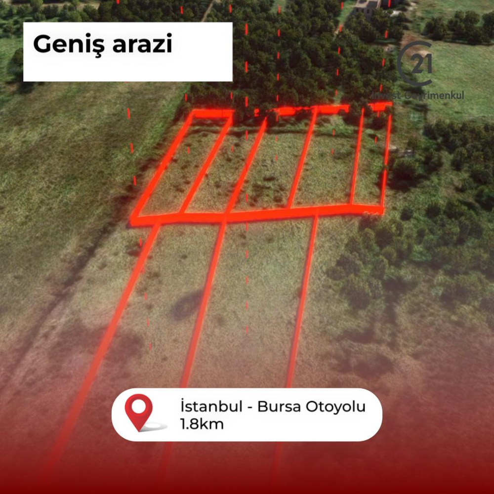 Yalova Altınova Kaytazderede 7.443 m² Çayır Nitelikli 7 Parsel 