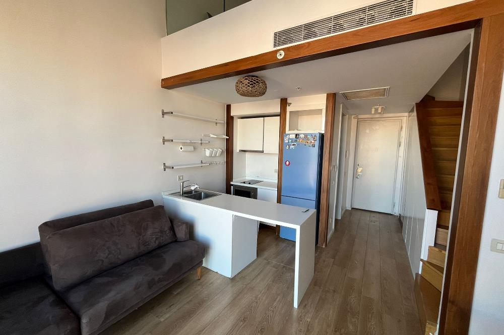 Nef163 1+1 Satılık Loft Geniş Yüksek Kat Kanyon Cephe Daire