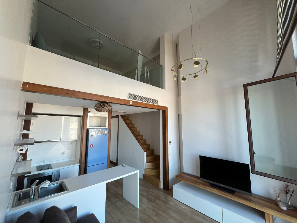 Nef163 1+1 Satılık Loft Geniş Yüksek Kat Kanyon Cephe Daire