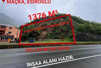 MAÇKA ESİROĞLU ANA CADDE ÜZERİ SATILIK ARSA