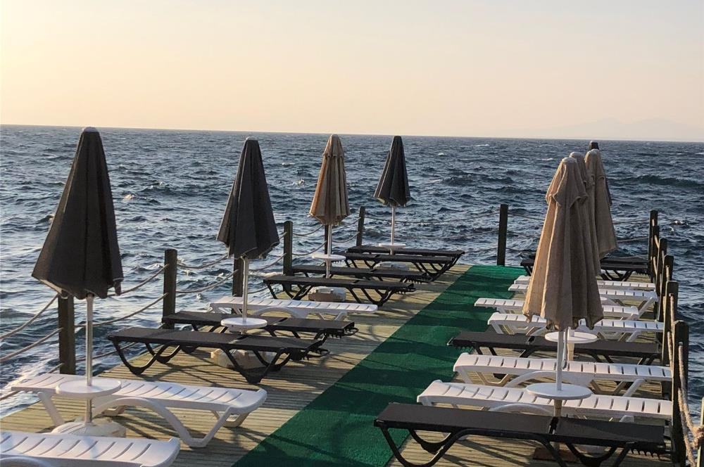 BODRUM GÜNDOĞAN'DA HAVUZLU PLAJLI KİRALIK VİLLA