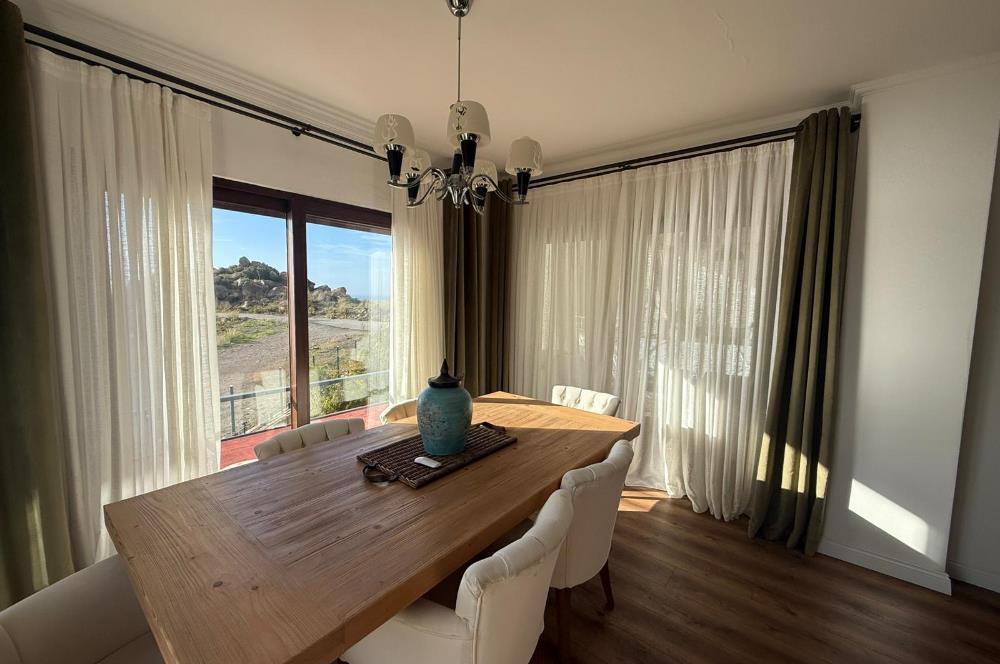 BODRUM GÜNDOĞAN'DA HAVUZLU PLAJLI KİRALIK VİLLA