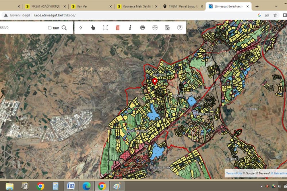 Aşağı Yurtçu Yurtkent villaları üstünde Daire Getirili Arsa